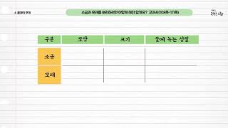 과학 4학년 1학기 5단원 7~8차시 영상(108-111p)
