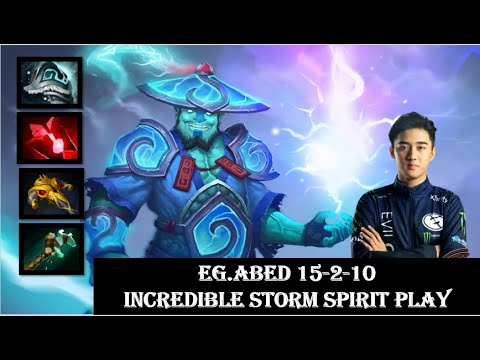 EG.Abed [Storm Spirit] Incredible Gameplay 15-2-10 | 7.25 Dota 2