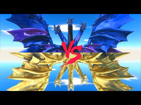 GHIDORAH vs BLUE GHIDORAH - Animal Revolt Battle Simulator