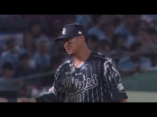 【6回裏】ライオンズ・佐藤龍世 ダイビングキャッチから素早く捌き進塁を防ぐ好プレーを見せる!!  2024年8月18日 東北楽天ゴールデンイーグルス 対 埼玉西武ライオンズ