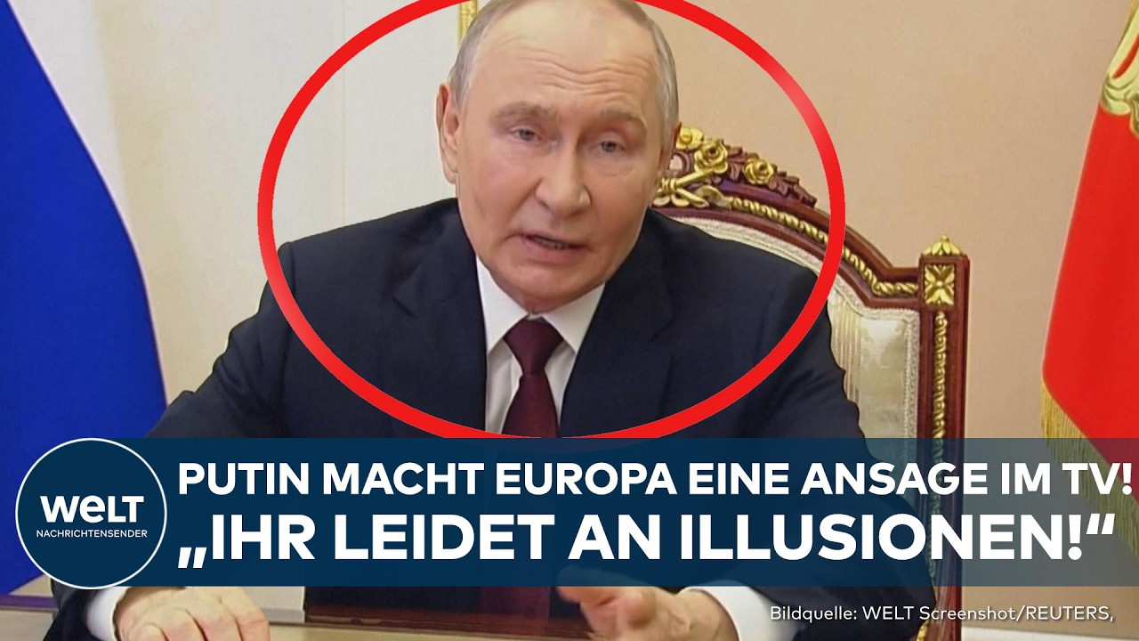 UKRAINE-KRIEG: Wladimir Putin macht Europa eine Ansage im TV! "Ihr leidet an Illusionen!"