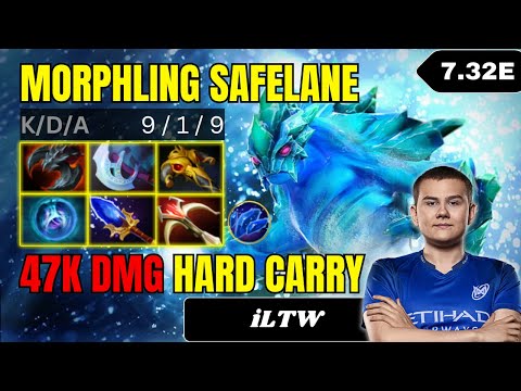 iLTW Morphling Safelane Gameplay Patch 7.32e - Dota 2 Full Match Gameplay