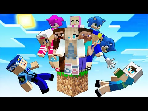 HERKES TEK BLOK ÜSTÜNDE 😱 - Minecraft