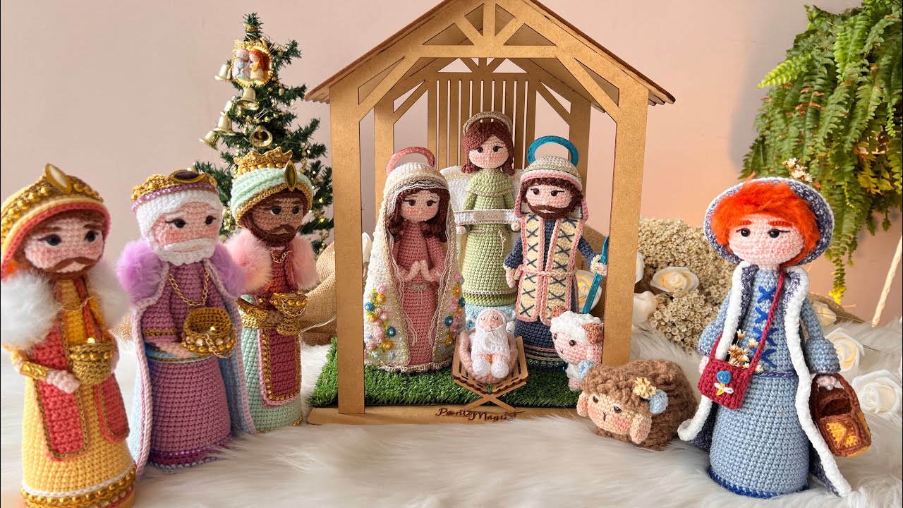 Presépio em Amigurumi, um Natal mágico feito em crochê!