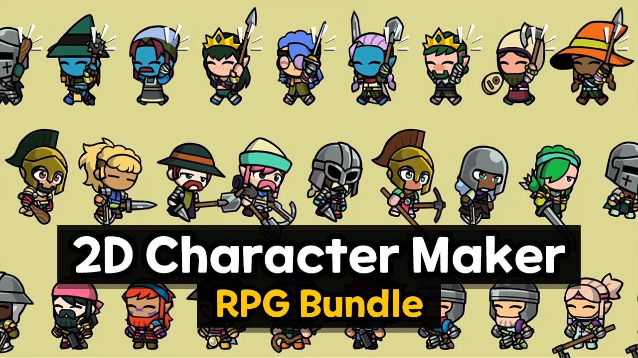 2D Character Maker : RPG Bundle (+PSB)