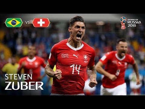 Steven ZUBER Goal - Brazil v Switzerland - MATCH 9