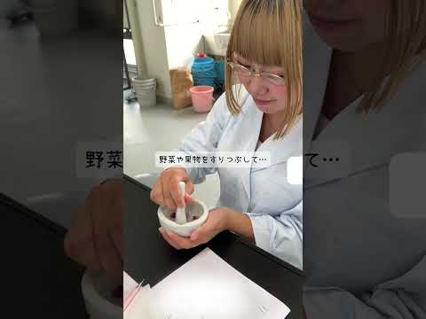 栄養学科1年生生化学実験ー食品色素とpHー