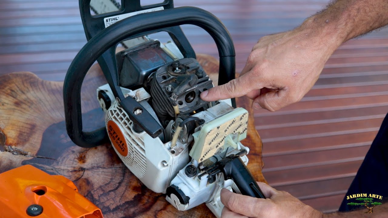 Como desafogar uma motosserra