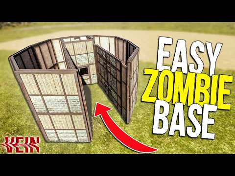 I Built the EASIEST ZOMBIE BASE in VEIN SURVIVAL