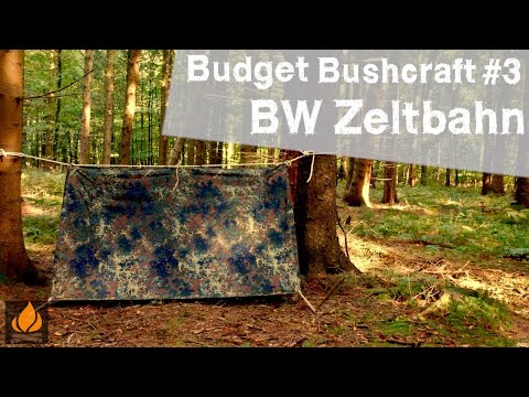 Die Bundeswehr Zeltbahn eine robuste Tarp Alternative #BudgetBushcraft
