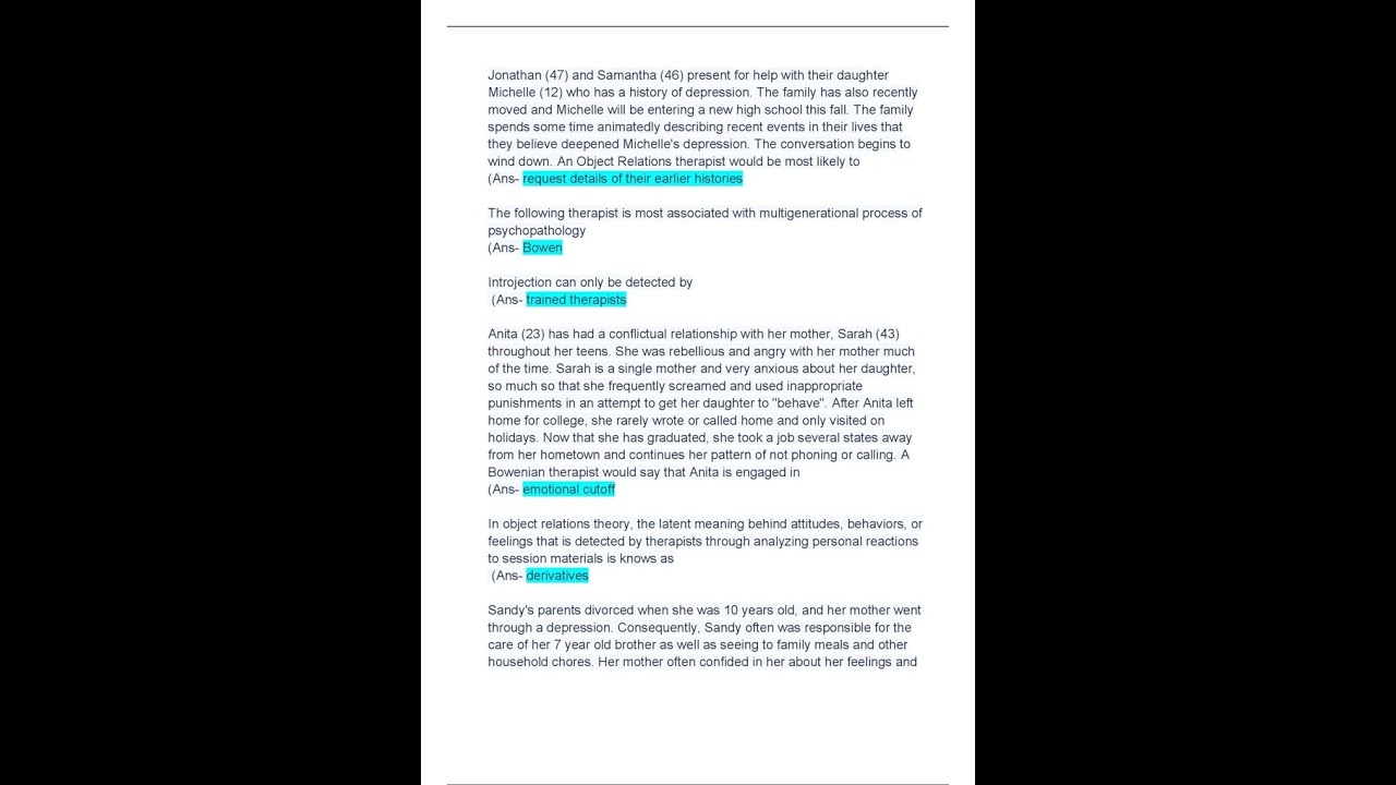 MFT National Exam; Sample Questions & Answers; Updated A+ Guide Solution