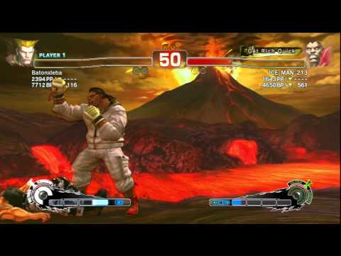 Batonxleba [Guile] Vs ICE_MAN_213 [Balrog] SSF4 AE Ranked Matches - PSN