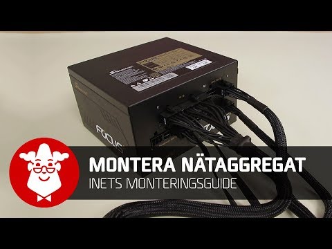Montera ett nätaggregat - Inets Monteringsguide