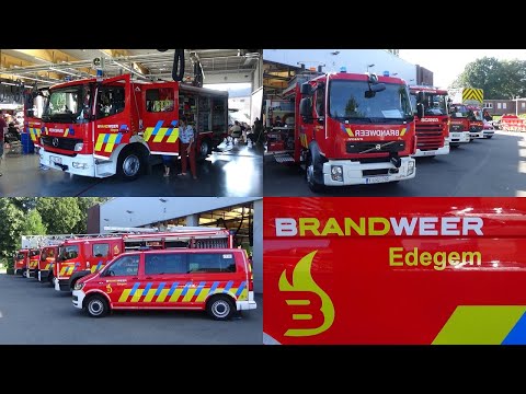 Wagenpark brandweer Edegem HVZ Rand tijdens de opendeurdag! - 5/09/2021