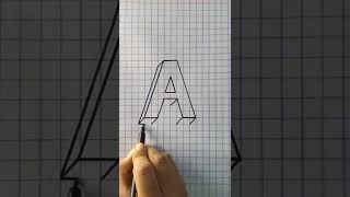 Download lagu How to Draw 3D Letter 'A' #shorts #3d #tutorial #youtubeshorts mp3