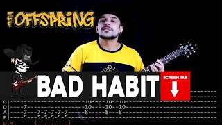?THE OFFSPRING?[ Bad Habit ] cover by Masuka | LESSON | GUITAR TAB
