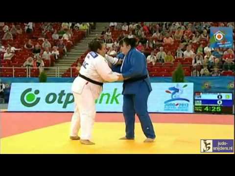 Judo 2013  European Championships Budapest: Kocaturk (TUR) - Kindzerska (UKR) [+78kg]