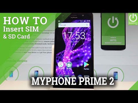How to Insert SIM and SD card in myPhone Prime 2 |HardReset.info