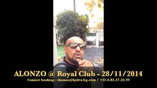 ALONZO @ Royal Club (Belgique) 28/11/2014 - Hydra Booking Group
