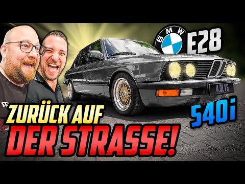 Endlich auf der ZIELGERADEN! - BMW E28 540i - Julian und Marco GEBEN GAS!