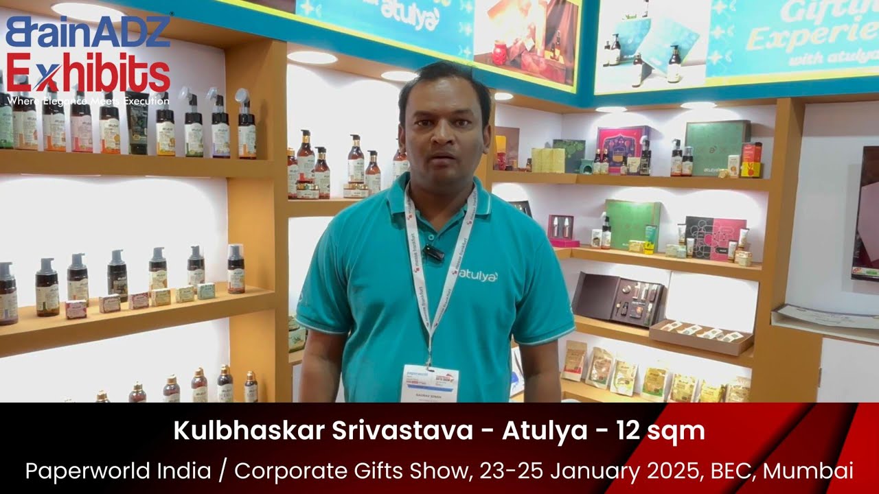 Feedback: Atulya, 12-SQM, Paperworld India 2025 | Stall Design & Fabricated by BrainADZ Exhibits