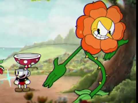 cuphead flor dançando Piui tic tac
