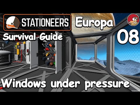 Stationeers Europa Survival Getting Started Guide 08 - Adding Windows to a Pressurized Base