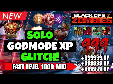 *NEW* BO7 SOLO UNLIMITED XP GODMODE GLITCH – LEVEL 1000 FAST + AFK UNLOCK ALL | BO7 ZOMBIES GLITCH