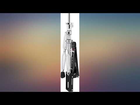 DW DWCP5500TD 5000 Series Delta II Heavy Duty Double-Braced Rotating 2-Leg Hi-Hat Stand 2020s - Chrome image 5