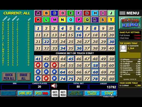 Mult-Card Keno: 5 Spot Patterns. 9-19-20