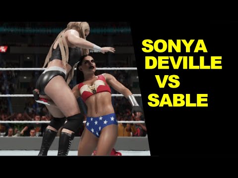 WWE 2K19 Sonya Deville vs Sable - No Holds