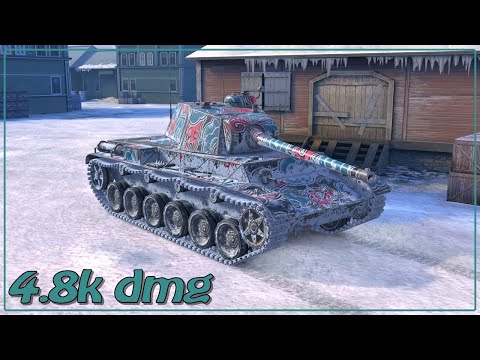 40TP Habicha • 5 frags • 4.8k dmg • WoT Blitz