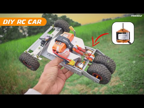 DIY Super Fast RC Car at Home - Brushless Motor Racing Car