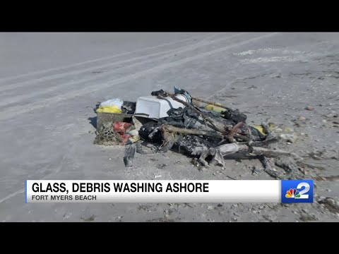 Hurricane Ian Debris still washing up on Fort Myers Beach