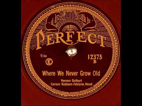 Where We Never Grow Old ~ Vernon Dalhart, Carson Robison, and Adelyne Hood (1927)