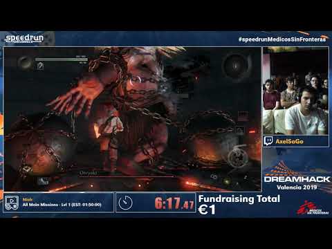 Dreamhack Spain Speedruns! Nioh (All Main Missions - Lvl 1) by AxelSaGo