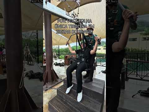 📍 Vivendo a experiência única da tirolesa em ZigZag do Spitz Pomer, em Pomerode - SC