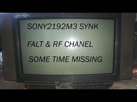 Sony 21 Inch Tv 2192m3 Sync Falt And Rf Channel Some Time Missing Solotion Urdu Hindi