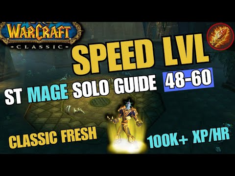 Sunken Temple - MAGE LVL 48-60 SOLO BOOST/XP GRIND GUIDE - WoW Classic Fresh Anniversary
