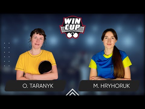 18:45 Olena Taranyk - Mariana Hryhoruk West 4 WIN CUP 17.07.2024 | TableTennis WINCUP