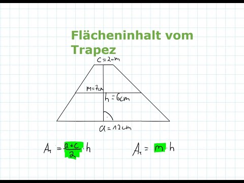Trapez - Flächeninhalt berechnen | Mathematik einfach erklärt
