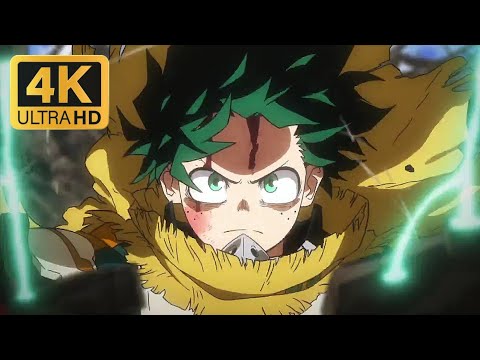 Deku, Bakugo & Shoto Vs Dark Might English Dub ~ MHA You're Next「4K」