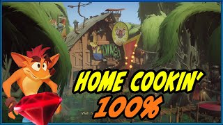 Crash Bandicoot 4 - Home Cookin&#39; 100% - All Gems and Box Locations Walkthrough