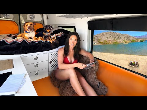 Stealth City Camping to Private Lake Shores | A Typical Day in the (Van) Life