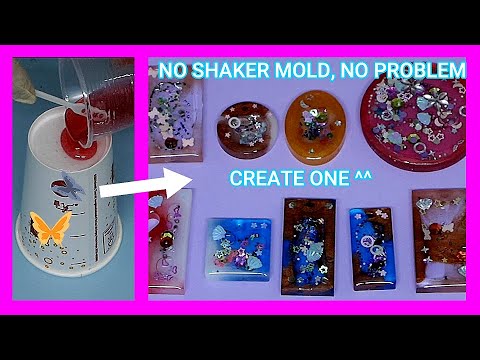 Epoxy shaker without a shaker mold (No mold, no problem) Shaker charm