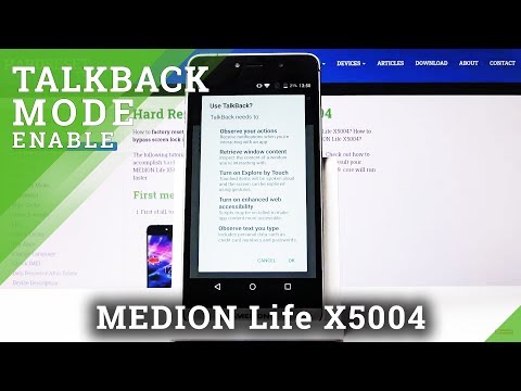 How to Turn On/Off TalkBack in MEDION Life X5004 – Voice Assistant