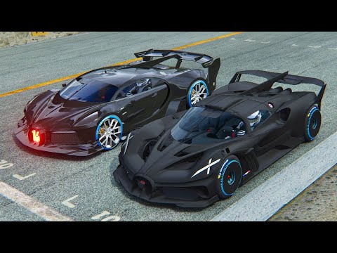 Bugatti Bolide Carbon Edition vs Bugatti Black Devil VGT - Drag Race