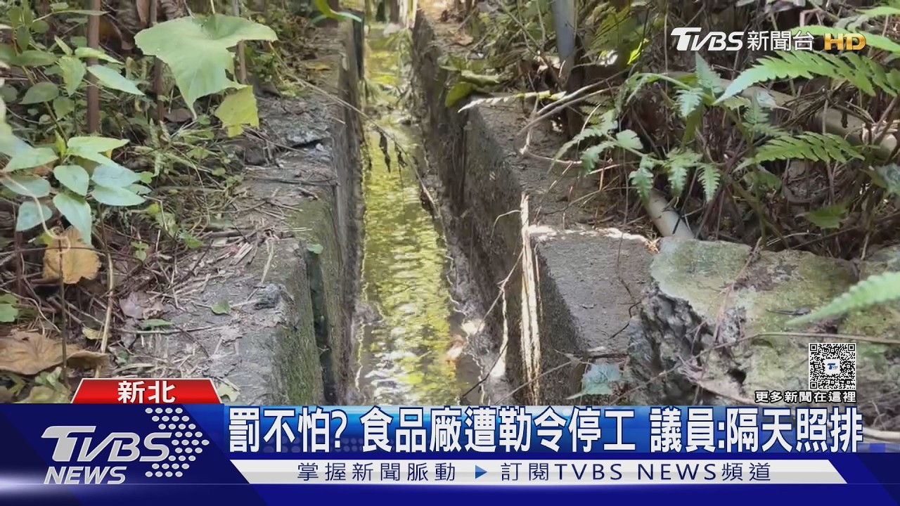 影音／勒令停工照排？ 泰山食品廠「繞流偷排血水」　環保局：最重罰2000萬