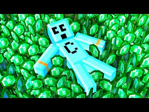 Crazy Minecraft: 1,000,000 Emeralds Challenge!