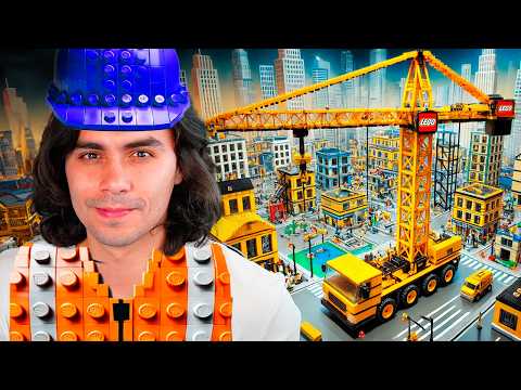 EU CONSTRUI O MAIOR GUINDASTE DE LEGO DO MUNDO!